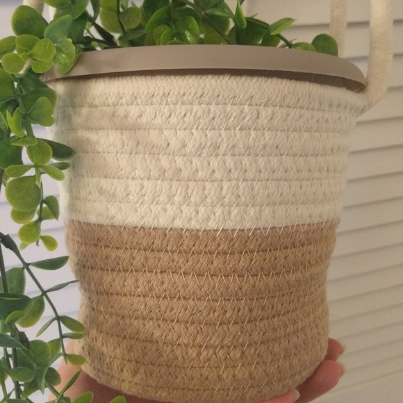 Hand Woven Hanging Planter - Picture 8 of 9
